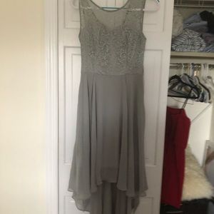 Gray maxi dress